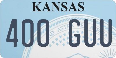 KS license plate 400GUU