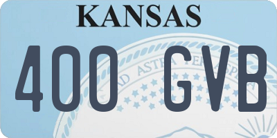 KS license plate 400GVB