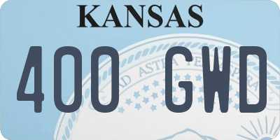 KS license plate 400GWD