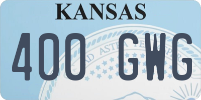 KS license plate 400GWG