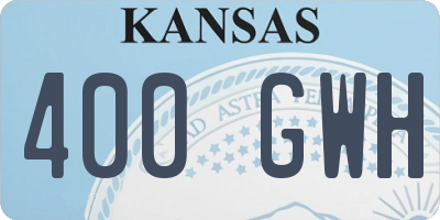 KS license plate 400GWH