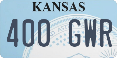 KS license plate 400GWR