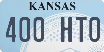 KS license plate 400HTO