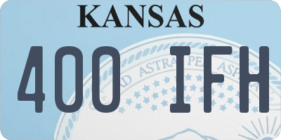 KS license plate 400IFH