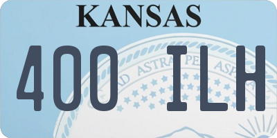 KS license plate 400ILH