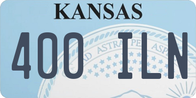 KS license plate 400ILN