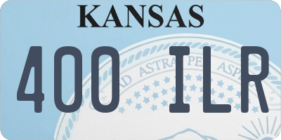 KS license plate 400ILR