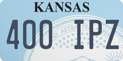 KS license plate 400IPZ
