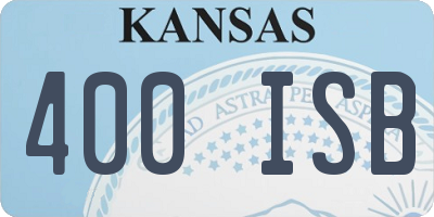 KS license plate 400ISB