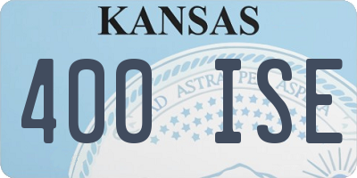 KS license plate 400ISE