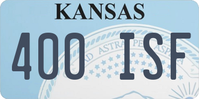 KS license plate 400ISF