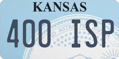 KS license plate 400ISP