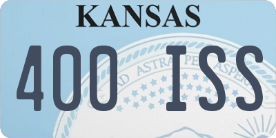 KS license plate 400ISS