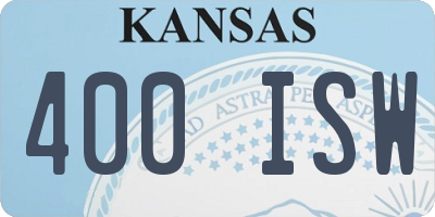 KS license plate 400ISW