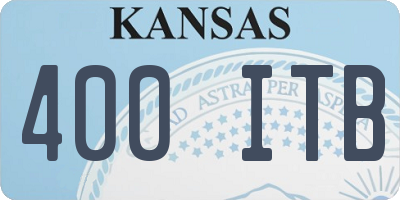 KS license plate 400ITB