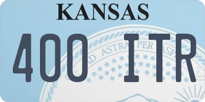 KS license plate 400ITR