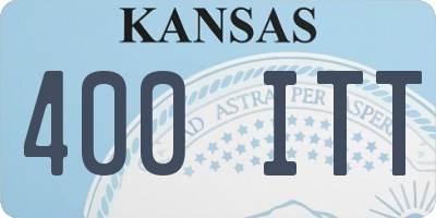 KS license plate 400ITT