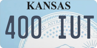 KS license plate 400IUT