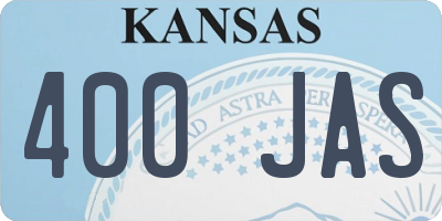 KS license plate 400JAS