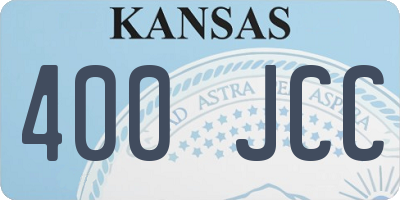 KS license plate 400JCC