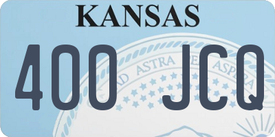 KS license plate 400JCQ