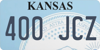 KS license plate 400JCZ