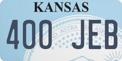 KS license plate 400JEB