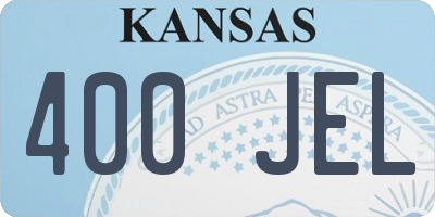 KS license plate 400JEL