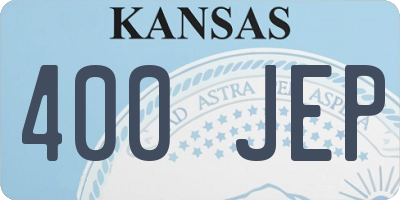 KS license plate 400JEP
