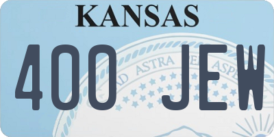 KS license plate 400JEW