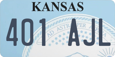 KS license plate 401AJL
