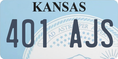 KS license plate 401AJS