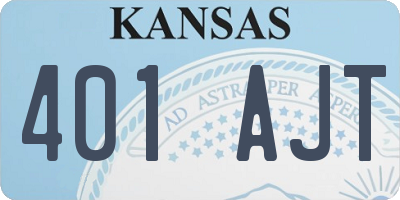 KS license plate 401AJT