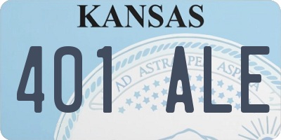 KS license plate 401ALE