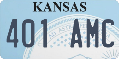 KS license plate 401AMC