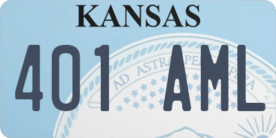 KS license plate 401AML