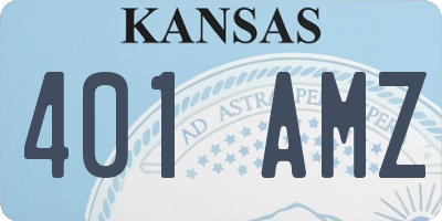 KS license plate 401AMZ