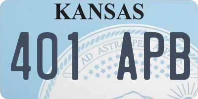 KS license plate 401APB