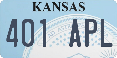 KS license plate 401APL