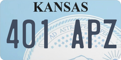 KS license plate 401APZ