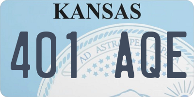 KS license plate 401AQE