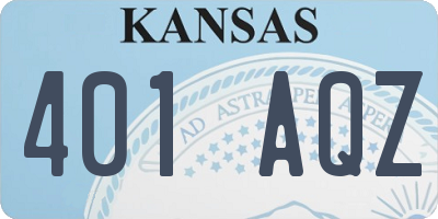 KS license plate 401AQZ