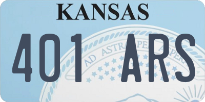 KS license plate 401ARS