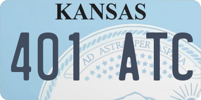 KS license plate 401ATC