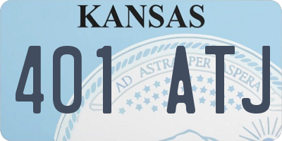 KS license plate 401ATJ