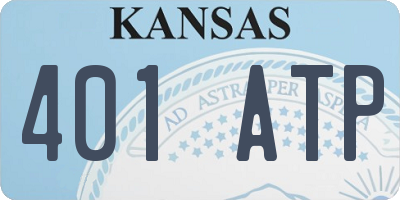 KS license plate 401ATP