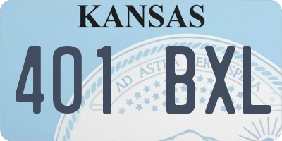 KS license plate 401BXL