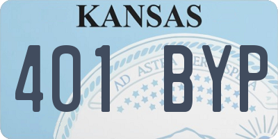 KS license plate 401BYP