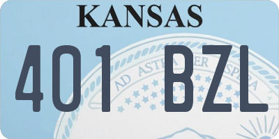 KS license plate 401BZL
