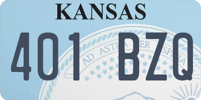 KS license plate 401BZQ